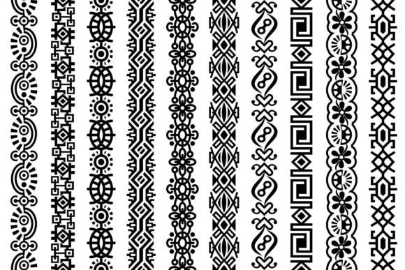 Abstract Seamless Borders: Integrating Ornate Geometric Frames into Creative Workflows