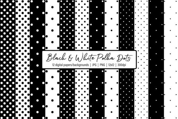 Black and White Polka Dots