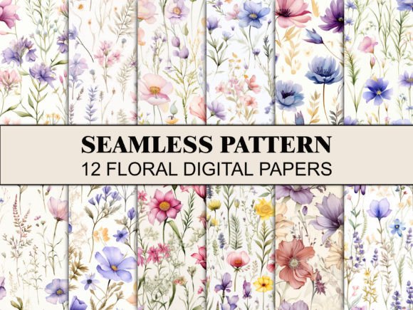Flowers Seamless Pattern Flower Paper: A Practical Evaluation for Designers