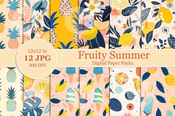 Fruity Summer Digital Paper: A Strategic Asset for Creative Workflows