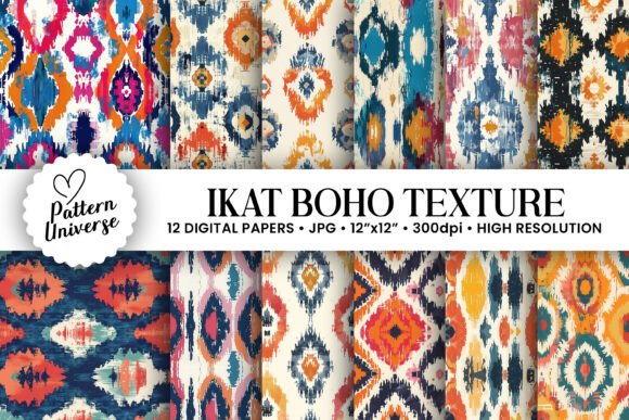 Ikat Boho Texture Digital Papers: A Practical Guide to Streamlining Your Creative Workflow