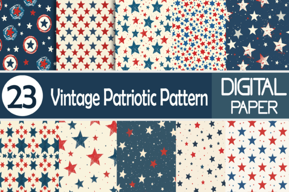 Revitalizing Digital Identity with the Vintage Patriotic Pattern Bundle