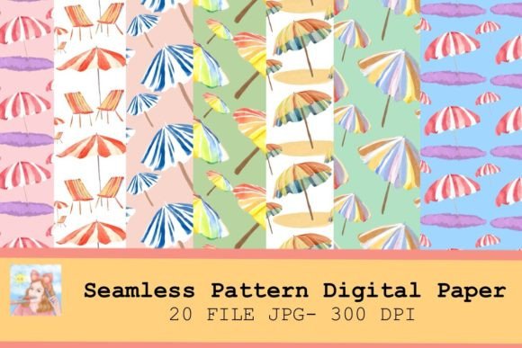 Seamless Pattern Beach Umbrella Summer: The Ultimate Digital Resource for Creative Projects