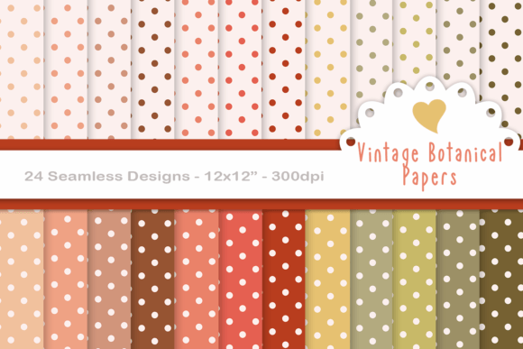 Seamless Polka Dot Pattern Papers
