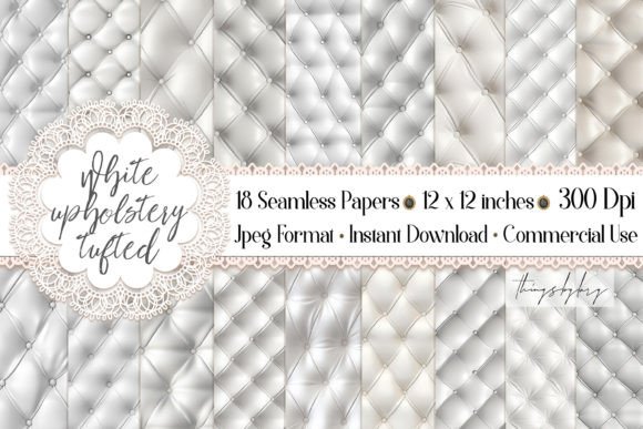 Seamless White Upholstery Tuft Papers: A Practical Resource for Modern Creators