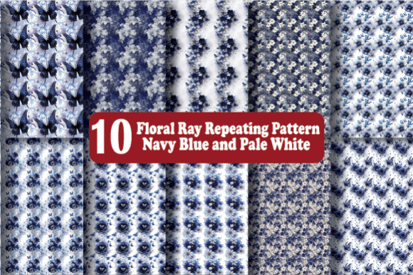 The Strategic Value of Floral Ray Repeating Pattern Navy Blue in Contemporary Digital Design